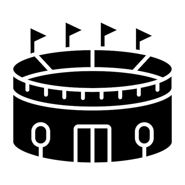 Vector Design Stadion Icon Stijl