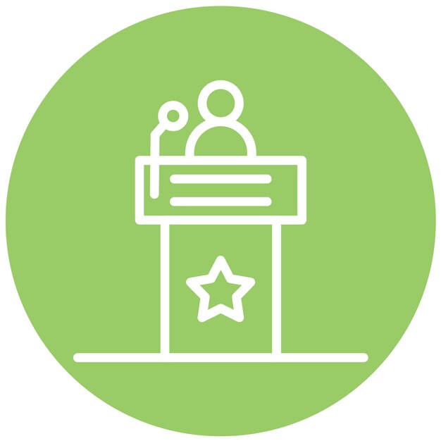 Vector Design Standing Desk Icon Style