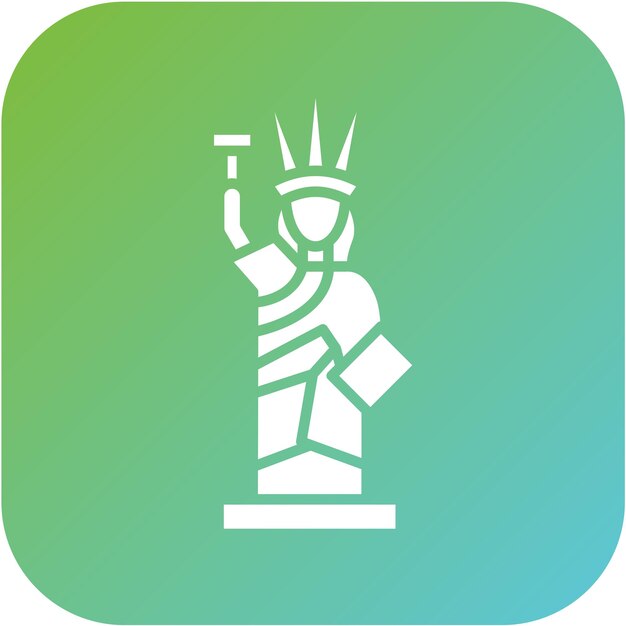 Vector vector design statue of liberty icon style