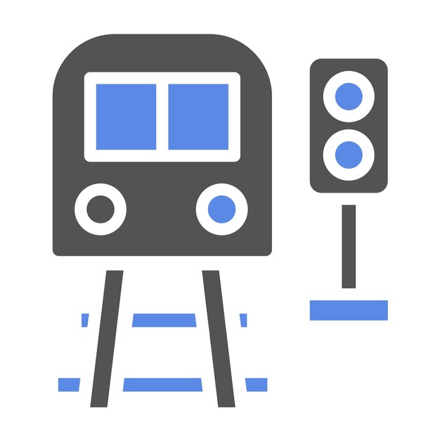 Vector vector design stop train icon style