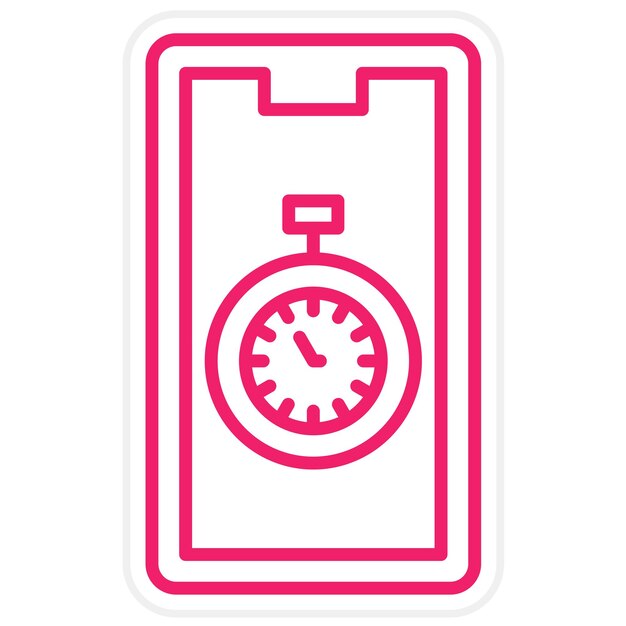 Vector Design Stopwatch Icon Style