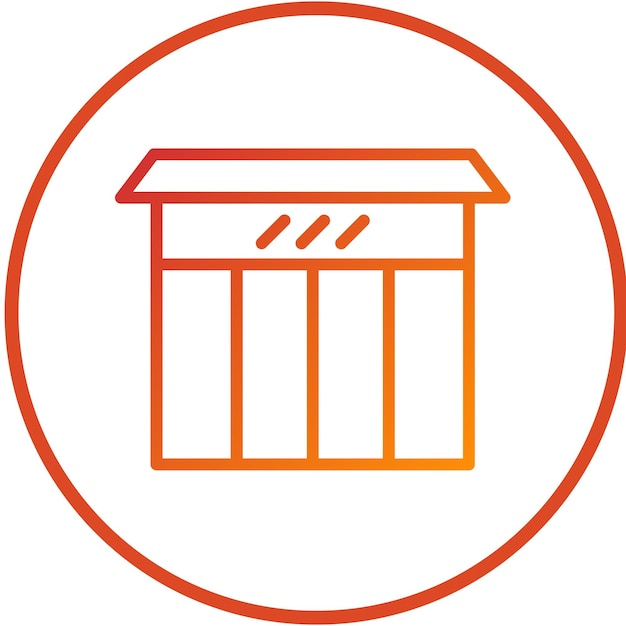 Vector vector design storefront icon style