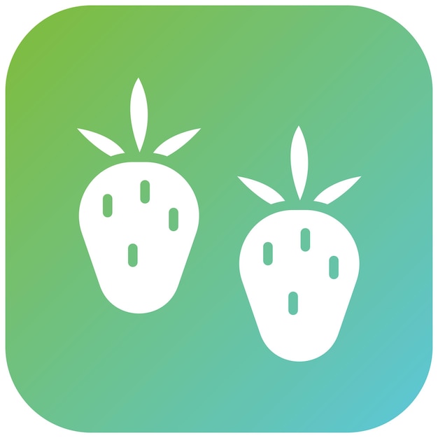 vector design strawberry icon style