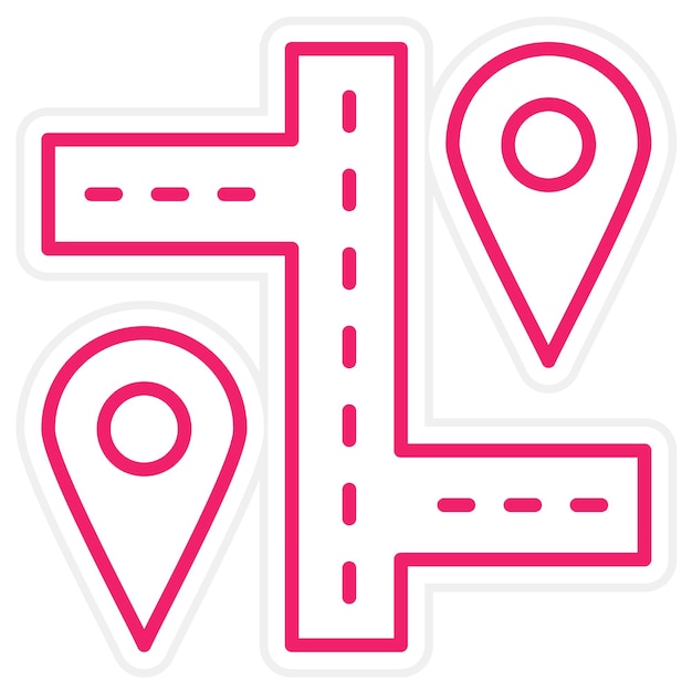 Vector Design Street Location Icon Style