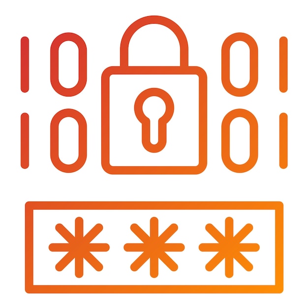 Vector vector design strong encryption icon style