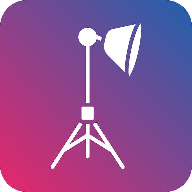 Vector Design Studio Verlichting Icon Stijl