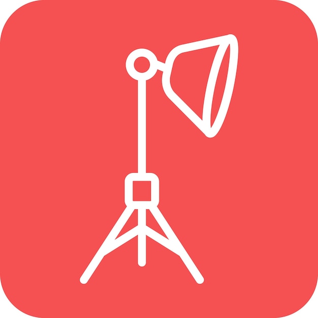 Vector Design Studio Verlichting Icon Stijl