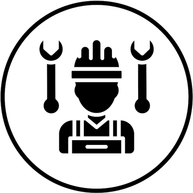 ベクターデザイン サブコントラクター アイコンスタイル