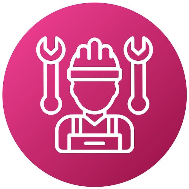 Vector design subcontractor icon style