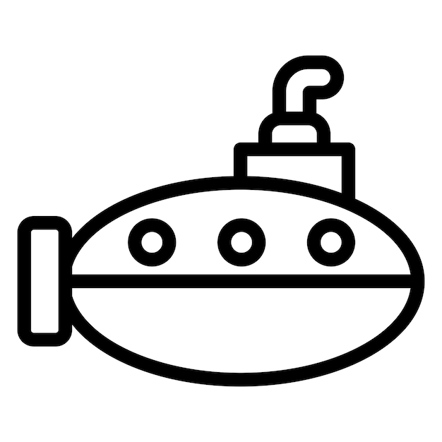 Vector Design Submarine Icon Style