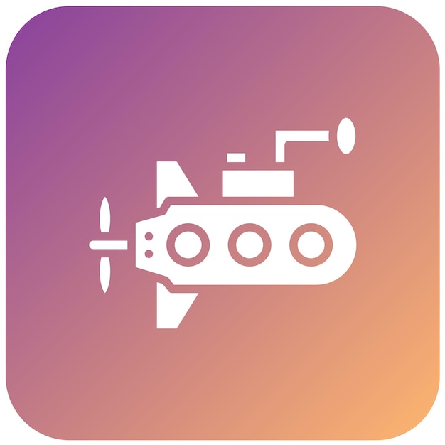 Vector Design Submarine Icon Style