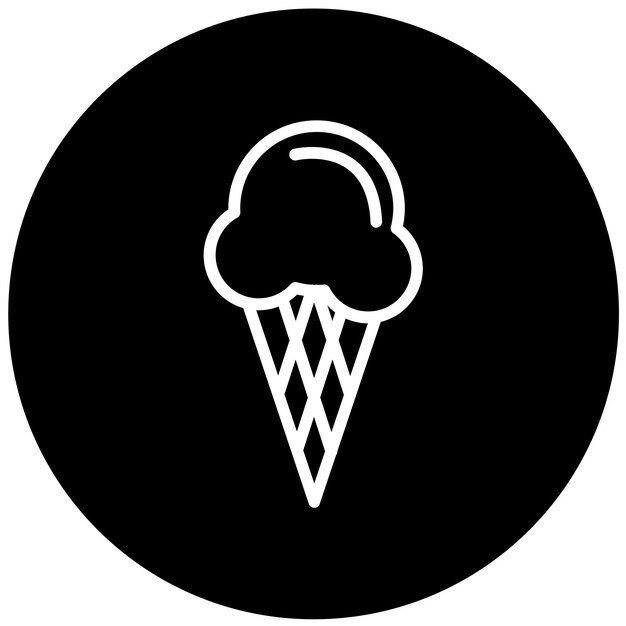 Vector Design Sugar Cone Icon Style