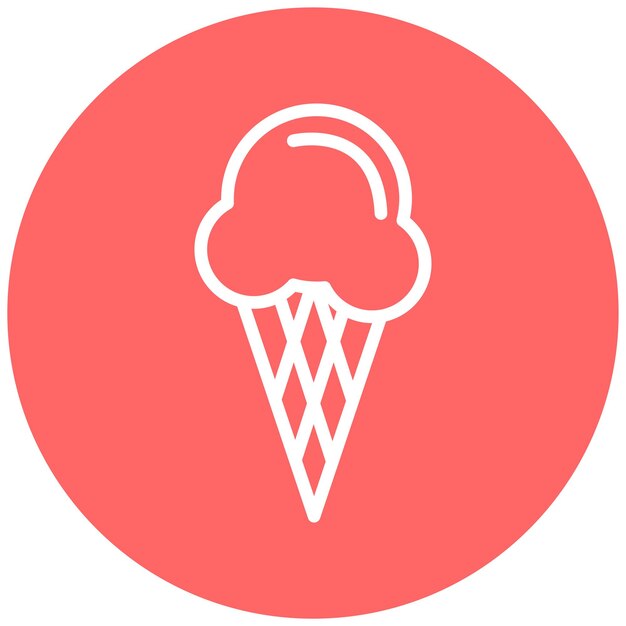Vector Design Sugar Cone Icon Style