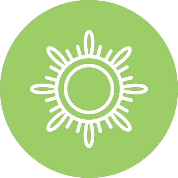 Векторный дизайн Sun Icon Style