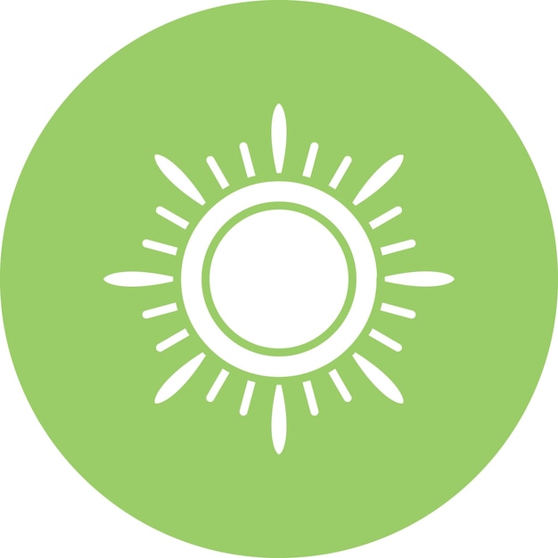 Vector Design Sun Icon Style