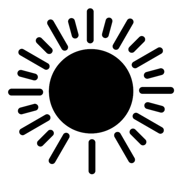 Vector Design Sun Icon Style