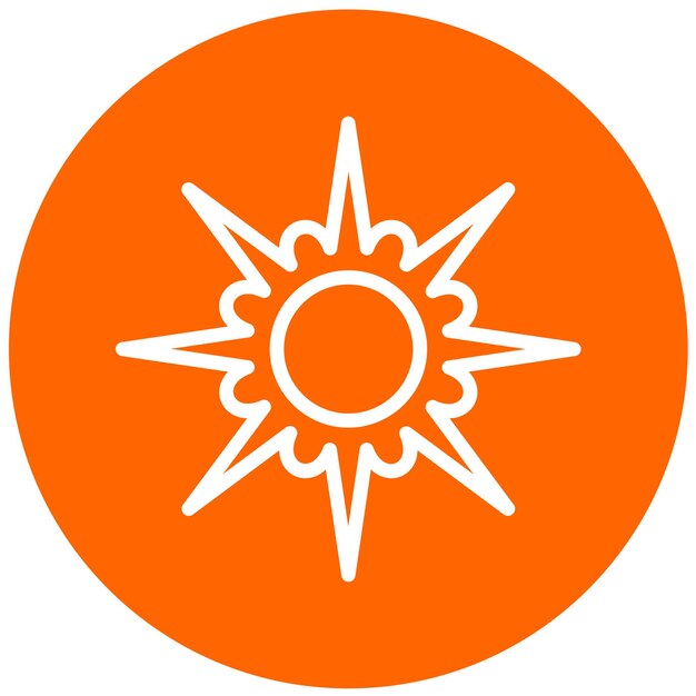 Вектор Векторный дизайн sun icon style