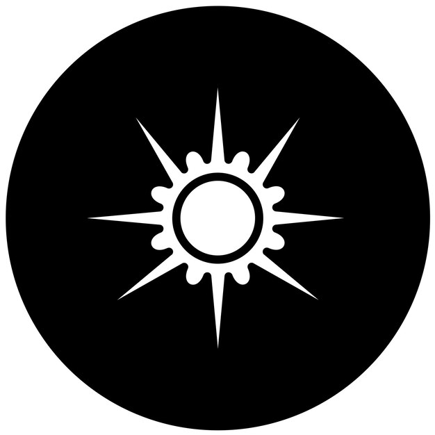 vector design sun icon style