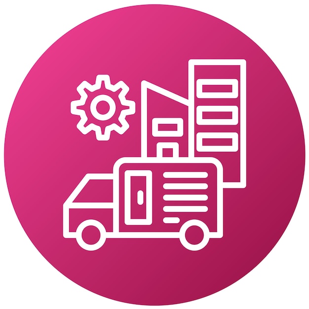 Vector vector design supply chain management icon style