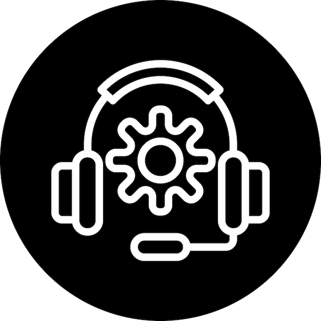 터 디자인 지원 아이콘 스타일