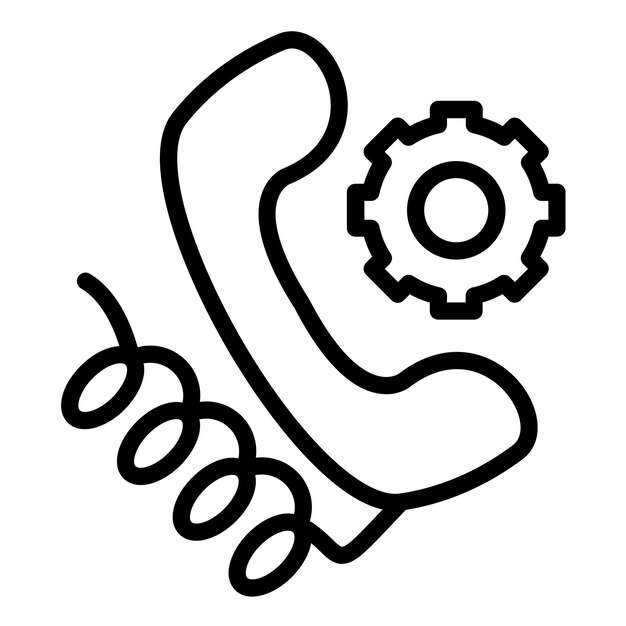 Vector Design Support Line Icon Style