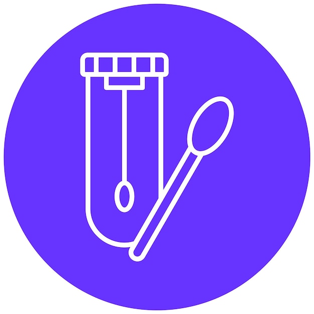 Vector vector design swab test icon style