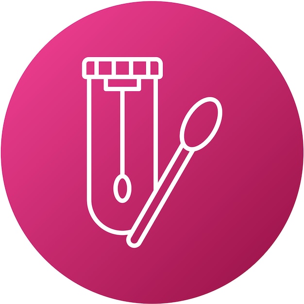 Vector vector design swab test icon style