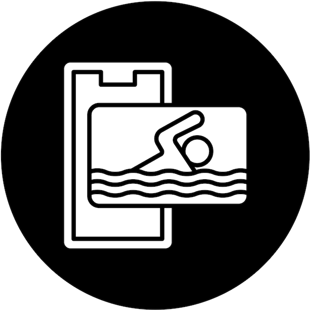 Vector Design Swimming Icon Style