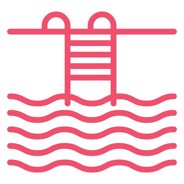 Vector Design Swimming Pool Icon Style