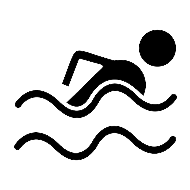 Vector design swimming pool icon style