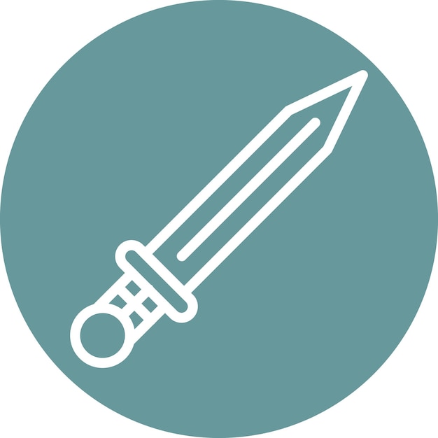 Vector Design Sword Icon Style