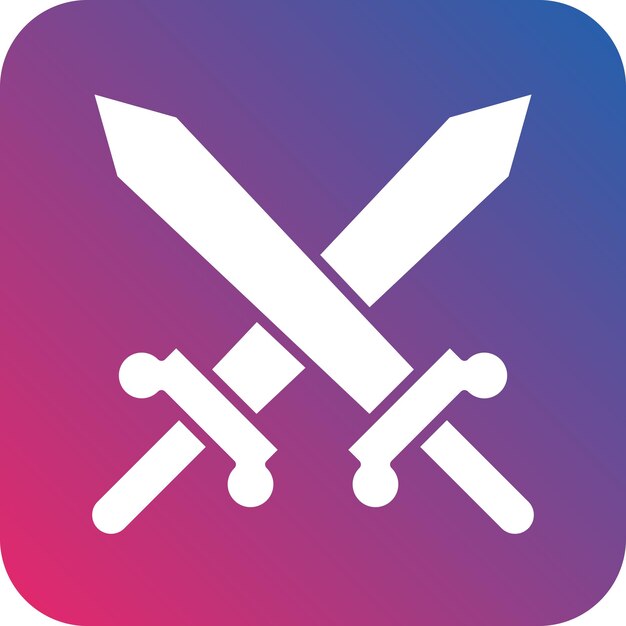 Vector Design Sword Icon Style