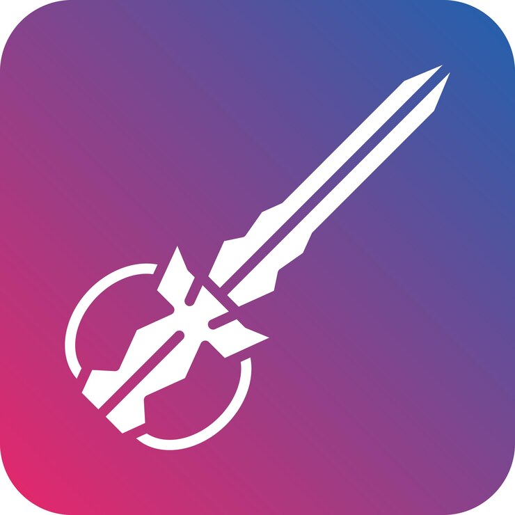 Vector vector design swords icon style