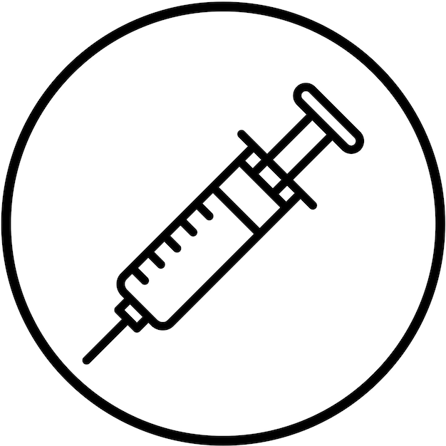 Vector Design Syringe Icon Style