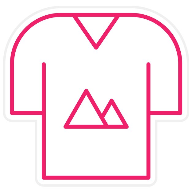 Vector design t shirt icon style