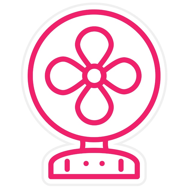 Vector Design Table fan Icon Style