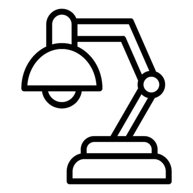 Vector Design Table Lamp Icon Style