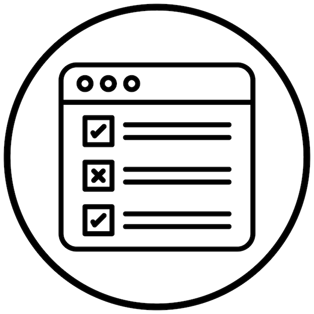 터 디자인 작업 목록 아이콘 스타일