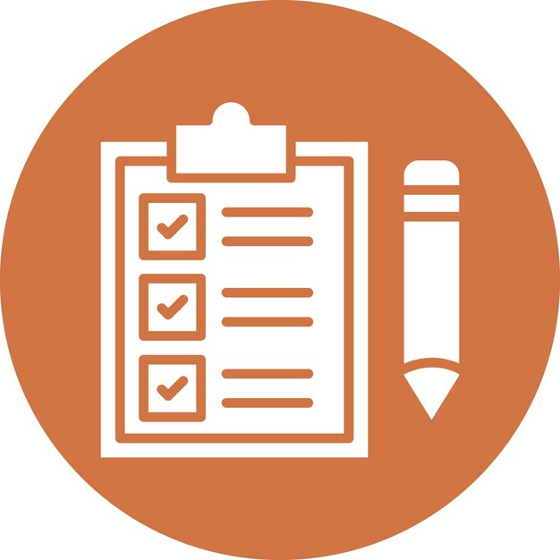 Vector vector design tasks checklist icon style