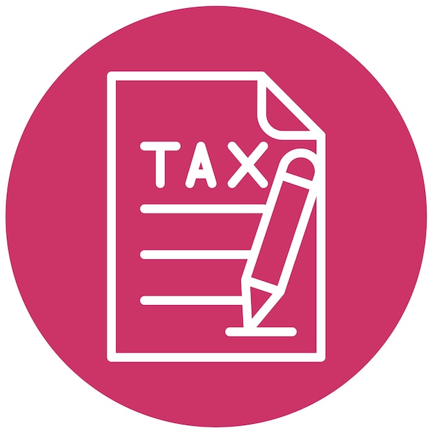 Vector Design Tax Link Icon Style