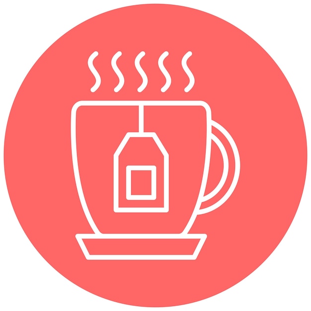 Vector Design Tea Icon Stijl