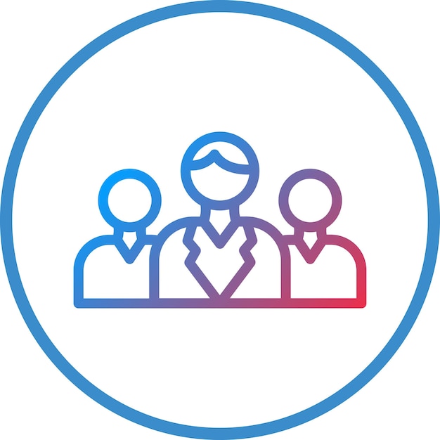 Vector Design Team Icon Stijl