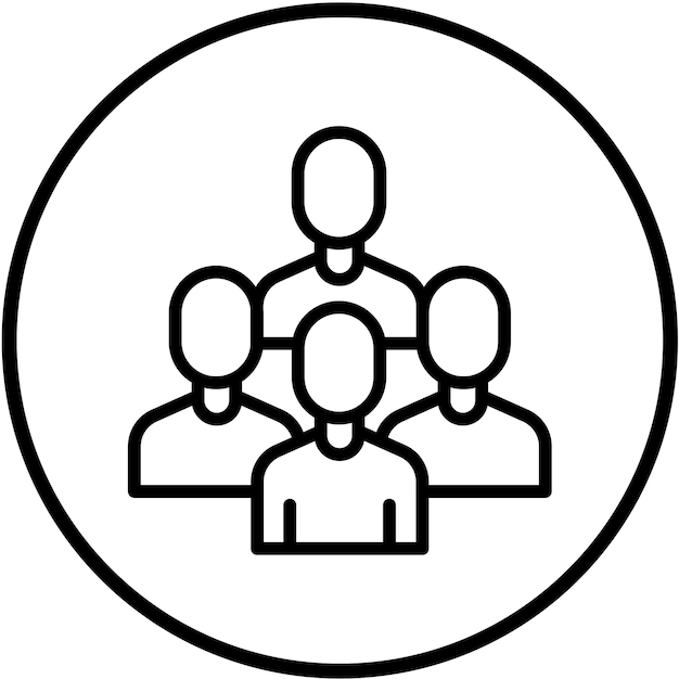 Vector Design Team Icon Stijl