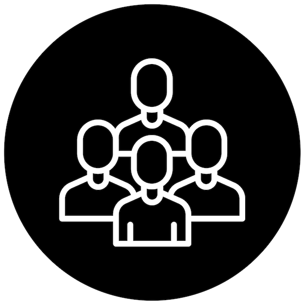 Vector Design Team Icon Stijl