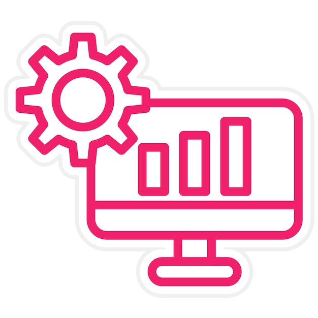 Векторный дизайн TechDriven Learning Icon Style