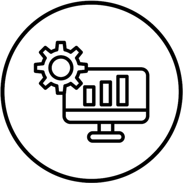 Векторный дизайн TechDriven Learning Icon Style