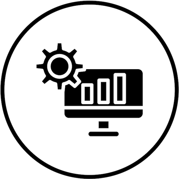 Vector design techdriven learning icon style