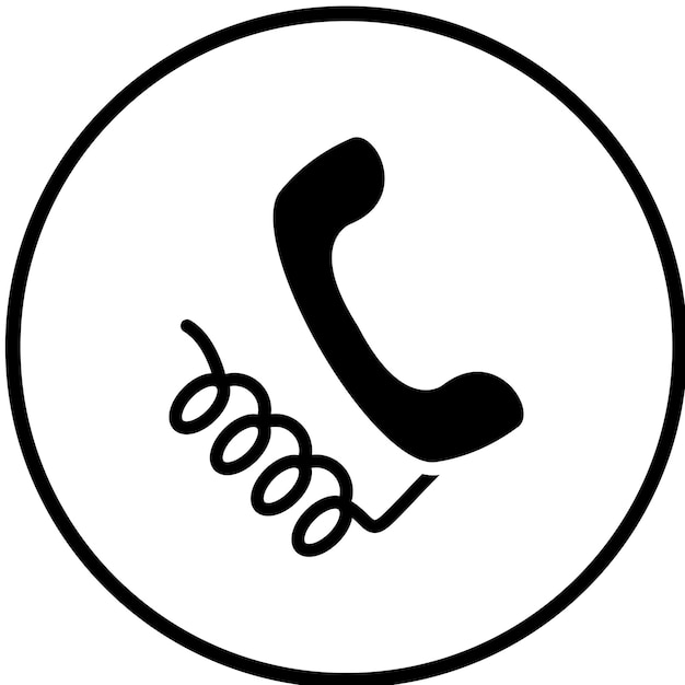 Vettore stile di icona telefonica a progettazione vettoriale