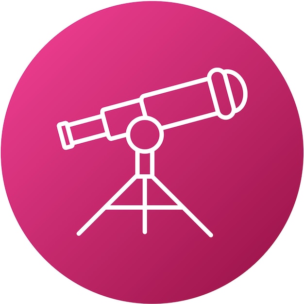 Vector Design Telescope Icon Style