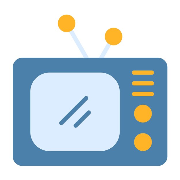 Vector design television icon style